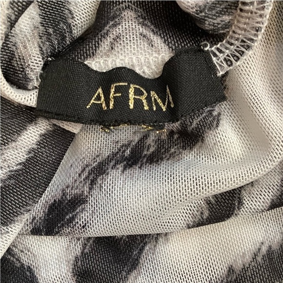 AFRM Shailene Sheer Mesh Dress with White Slip Size M - Picture 11 of 14